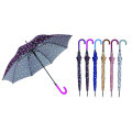 Parapluie manuel coloré en aluminium de DOT 3 pli (YS-3FM21083939R)